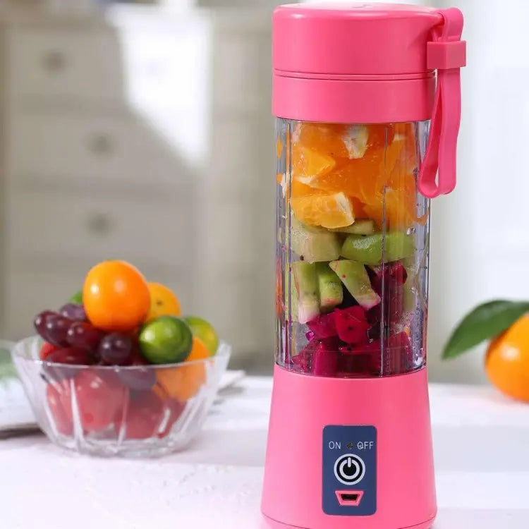 Mini Electric 6 Blade Juicer with USB Charging