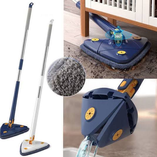 360 Extended Triangle Auto Squeeze Long Handle Mop