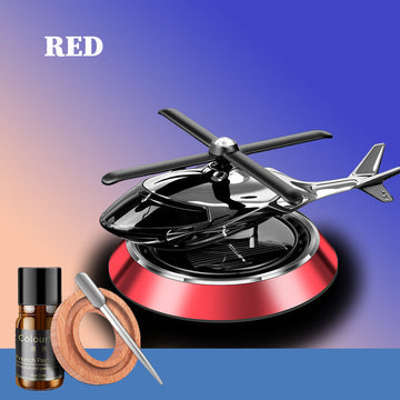 Air Freshener Solar Power Helicopter With Refill Perfume
