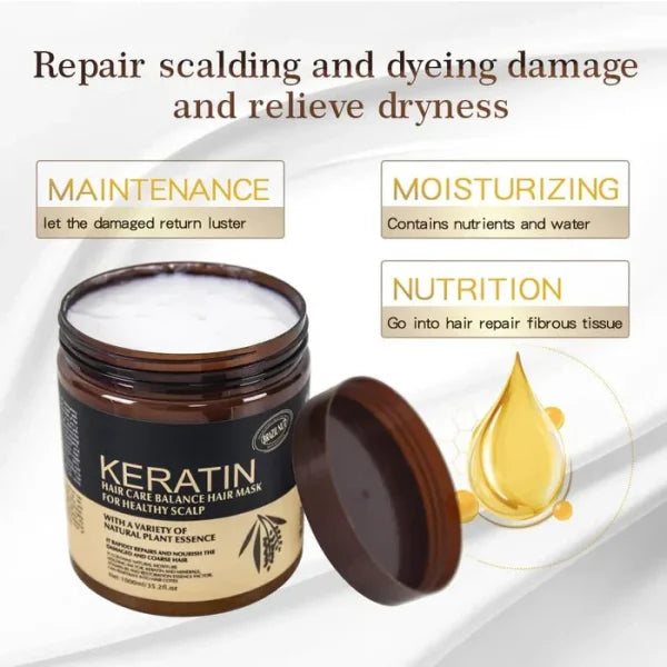 Keratin Hair Mask Treatment ,keratin Hair Care Balance Mask And Treatment For Healthy Scalp 500ml